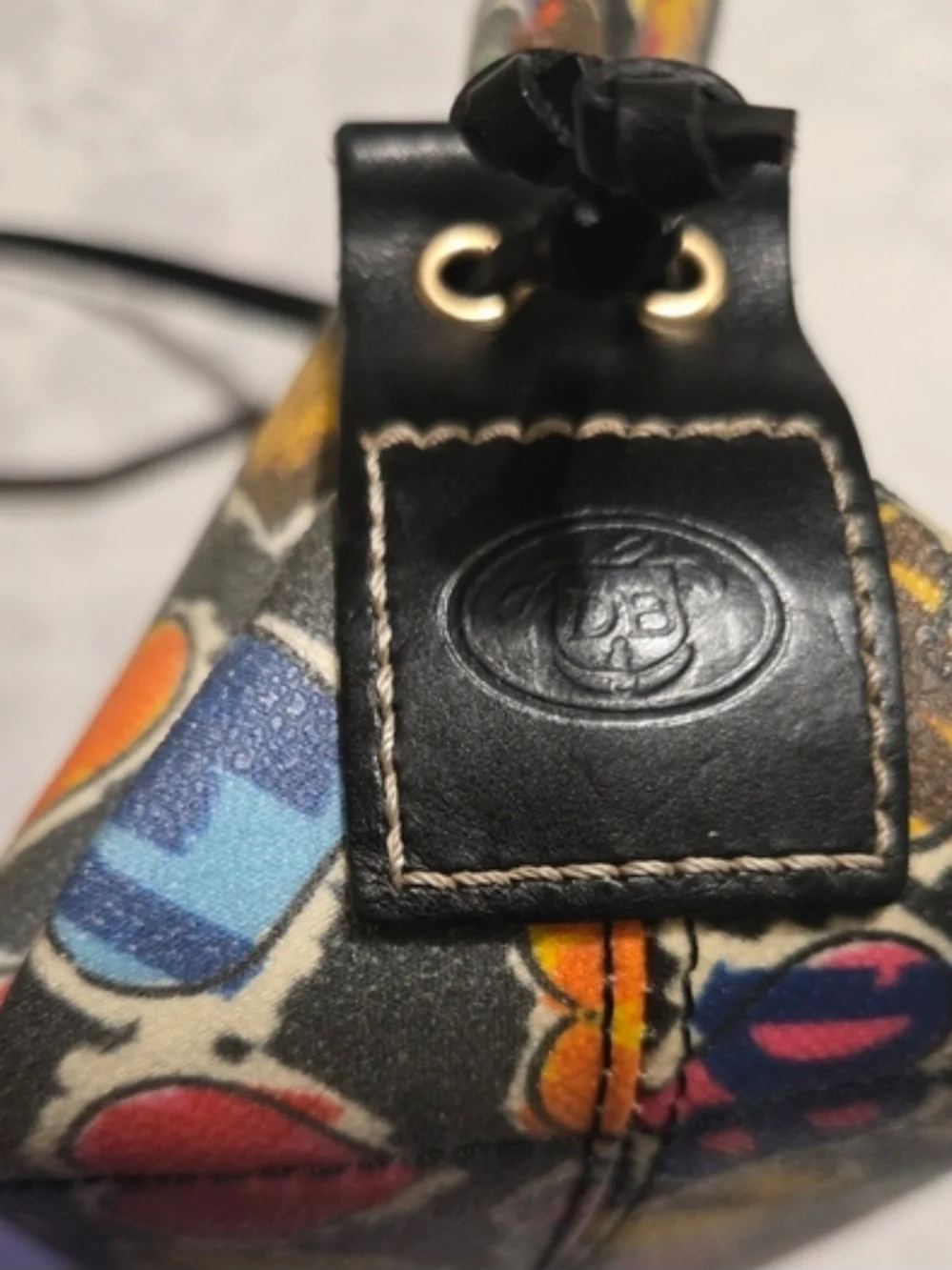 Vintage Dooney & Bourke Y2K Crayon Hearts Satchel
